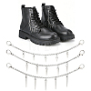 3 Sets 3 Styles 304 Stainless Steel Boot Strap Chains HJEW-SP0001-71-1