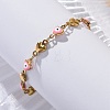 Ion Plating(IP) 304 Stainless Steel Link Chain Bracelets BJEW-P236-30G-04-2