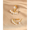 Real 18K Gold Plated Alloy Stud Earrings EE2751-2-2