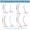 40Pcs 4 Styles Brass Tube Beads KK-CN0002-90-2