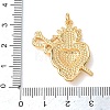 Brass Pendants KK-CBAED11-01A-G-3