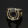 304 Stainless Steel Micro Pave Cubic Zirconia Finger Rings FS-WG5ACE0-03-2