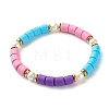 Column Beads Stretch Bracelet for Girl Women BJEW-JB07182-2