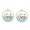 Alloy Enamel Pendants ENAM-D047-01G-05-2