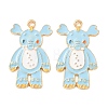 Alloy Enamel Pendants AL-CBA5FAE-02G-F-1