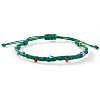Glass Beads Braided Bead Bracelets TN6908-6-1