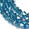 Transparent Electroplate Glass Beads Strands LS-GLAA-F029-3mm-A01-3