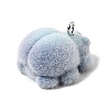 Flocking Opaque Resin Pendants RESI-G128-01G-2