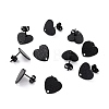 304 Stainless Steel Stud Earring Findings Ion Plating(IP) STAS-I183-08B-EB-1