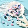 50Pcs 5 Colors Imitation Pearl Acrylic Beads OACR-FS0001-04-5