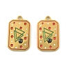 304 Stainless Steel Enamel Pendants STAS-H251-03B-03-1
