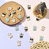 20Pcs 4 Colors Alloy Enamel Pendants FIND-YW0005-33-4