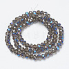 Electroplate Glass Beads Strands EGLA-A034-T4mm-I10-2