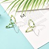 Butterfly Glass Beads Dangle Earrings for Girl Women EJEW-JE04658-03-2