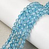 Natural & Dyed Blue Topaz Beads Strands G-B088-C05-04-1