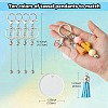 DIY Alloy Bar Beadable Keychain Making Kits DIY-YW0008-76-3