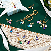 28Pcs 7 Colors Glass & Acrylic Pendant Decorations HJEW-FH00134-5