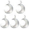 Beebeecraft 5Pcs 925 Sterling Silver Charms STER-BBC0006-15-1