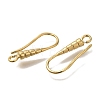 Brass Earring Hooks KK-H502-13G-2