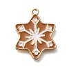 Christmas Theme Alloy Enamel Pendants ENAM-Q509-01KCG-13-1