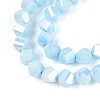 Anti-Tarnish Electroplate Glass Beads Strands GLAA-T025-6mm-14C-4