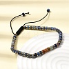 Natural Lapis Lazuli & Non-magnetic Hematite Beaded Adjustable Bracelets for Unisex BJEW-K251-09T-2