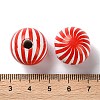 Printed Wood European Beads WOOD-Z002-13C-3