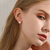 10Pcs 5 Colors 304 Stainless Steel Cuff Earrings EJEW-HS0001-09-6