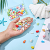 80Pcs 5 Styles Handmade Porcelain Beads PORC-SC0001-56-3
