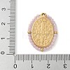 304 Stainless Steel Oval Embossed Jesus Pendants STAS-L022-490G-01-3