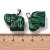 Synthetic Malachite Pendants G-B127-05P-01-4