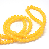 Baking Painted Imitation Jade Glass Round Bead Strands X-DGLA-Q021-6mm-30-3