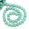 Natural White Jade Bead Strands G-R346-6mm-17-2