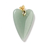 Natural Green Aventurine Pendants X-G-E570-01G-03-2