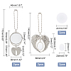 4 Sets 2 Style  Alloy Pendant Decoration Cabochon Settings AJEW-FH0002-02-4
