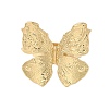 Butterfly Alloy Open Cuff Rings for Women RJEW-U006-06B-G-3