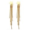 Rack Plating Brass Star Ear Studs EJEW-P226-15G-2