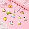 10Pcs 10 Styles Opaque Resin Pendants FIND-YW0005-72-5