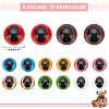   80 Sets 8 Colors Craft Plastic Doll Eyes DOLL-PH0001-46-2