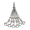 Tibetan Style Alloy Curb Chain Tassel Big Pendants FIND-K013-01AS-05-1