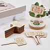 Wood Plant Labels DIY-GF0014-39A-4