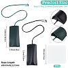 2Pcs 2 Colors PU Leather Glasses Storage Bags ABAG-CN0001-84-2