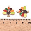 Thanksgiving Day Theme Alloy Enamel Pendants X-ENAM-T020-35B-3