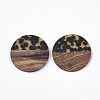 Resin & Walnut Wood Pendants X-RESI-Q210-008A-A02-1