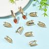 SHEGRACE Brass Micro Pave Cubic Zirconia Hoop Earring Findings XGRQ79873-950G-4