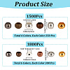 3300Pcs Brass Crimp Beads KK-PA0001-16-2