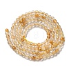 Natural Gold Rutilated Quartz Beads Strands G-B090-A30-03-3