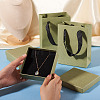 2Pcs Square Paper Jewelry Display Cases CON-TA0001-39F-01-7