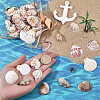 96Pcs 8 Styles Shell Pendants PALLOY-WR00034-3
