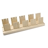 2-Slot Wooden Earring Display Card Stands EDIS-R027-01B-02-4